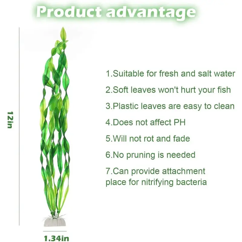 12pcs Artificial Seaweed Water Plants Plants For Aquarium
